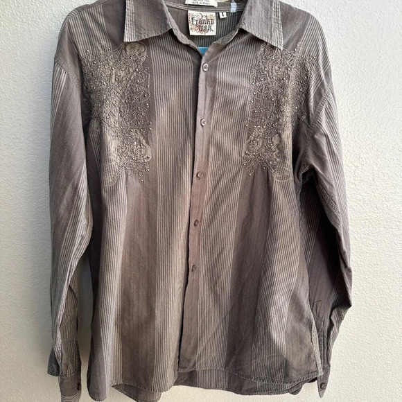 Men's Collared Dress Shirt Size Large - Picture 2 of 8